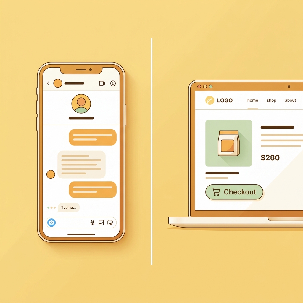 Instagram DM vs Professional Website - Where Should Customers Shop
